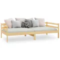 Lit bois de pin massif 90x200 cm