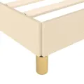 Cadre de lit Crème 180 x 200 cm Tissu