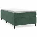 cadre de lit Vert foncé 90x190 cm Velours