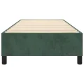 cadre de lit Vert foncé 90x190 cm Velours