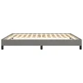 Cadre de lit Gris foncé 160 x 200 cm Tissu