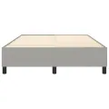 cadre de lit Gris clair 140x200 cm Tissu