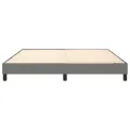 cadre de lit Gris foncé 160x200 cm Tissu