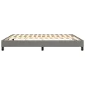 cadre de lit Gris foncé 160x200 cm Tissu