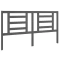 Tête de lit Gris 166x4x100 cm Bois de pin massif