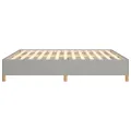 Cadre de lit Gris clair 160x200 cm Tissu