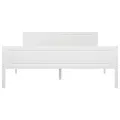 Cadre de lit Bois de pin massif Blanc 160x200 cm