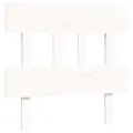 Cadre de lit avec tête de lit blanc simple bois massif