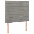 cadre de lit avec matelas LED Gris clair 120x200 cm