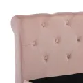 Cadre de lit Rose Velours 90 x 200 cm