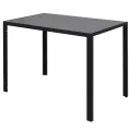 Ensemble de table à manger sept pièces noir et blanc