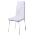 Ensemble de table à manger sept pièces noir et blanc