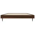 Cadre de lit chêne marron 90x190 cm bois d'ingénierie