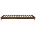Cadre de lit chêne marron 90x190 cm bois d'ingénierie
