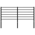 Tête de lit métal noir 140 cm