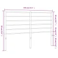 Tête de lit métal noir 140 cm