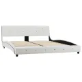Cadre de lit Blanc Similicuir 160x200 cm