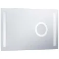 Miroir mural à LED de salle de bain et capteur tactile 100x60cm