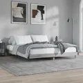 Cadre de lit sonoma gris 180x200 cm bois d'ingénierie