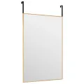 Miroir de porte Doré 40x60 cm Verre et aluminium