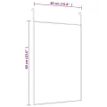 Miroir de porte Doré 40x60 cm Verre et aluminium