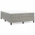 cadre de lit Gris clair 140x190 cm Velours