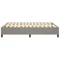 cadre de lit Gris clair 140x190 cm Velours