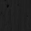 Cadre de lit Noir Bois de pin massif 180x200 cm UK Super King