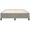 Cadre de lit Gris clair 140x190 cm Velours