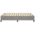 Cadre de lit Gris clair 140x190 cm Velours