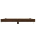 Cadre de lit chêne marron 140x190 cm bois d'ingénierie