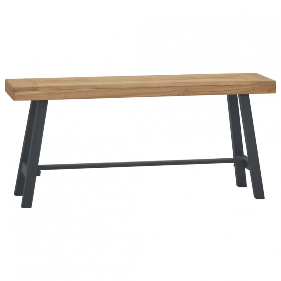 Banc 110 cm Bois massif de teck