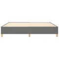 cadre de lit Gris foncé 200x200 cm Tissu