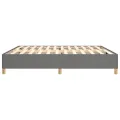 cadre de lit Gris foncé 200x200 cm Tissu