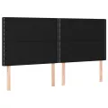cadre de lit avec matelas Noir 200x200 cm Tissu
