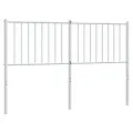 Tête de lit métal blanc 135 cm