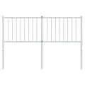 Tête de lit métal blanc 135 cm