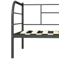 Cadre de lit de repos Gris Métal 90 x 200 cm