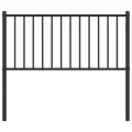 Tête de lit métal noir 100 cm