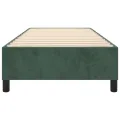 cadre de lit Vert foncé 80x200 cm Velours