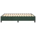 cadre de lit Vert foncé 140x200 cm Velours