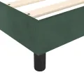 cadre de lit Vert foncé 140x200 cm Velours