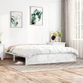 Cadre de lit Blanc Bois massif 160x200 cm