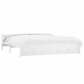 Cadre de lit Blanc Bois massif 160x200 cm