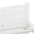 Cadre de lit Blanc Bois massif 160x200 cm