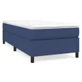 cadre de lit Bleu 90x200 cm Tissu