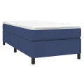 cadre de lit Bleu 90x200 cm Tissu