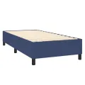 cadre de lit Bleu 90x200 cm Tissu