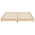 Cadre de lit chêne sonoma 160x200 cm bois d'ingénierie
