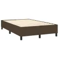 cadre de lit avec matelas Marron foncé 120x200 cm